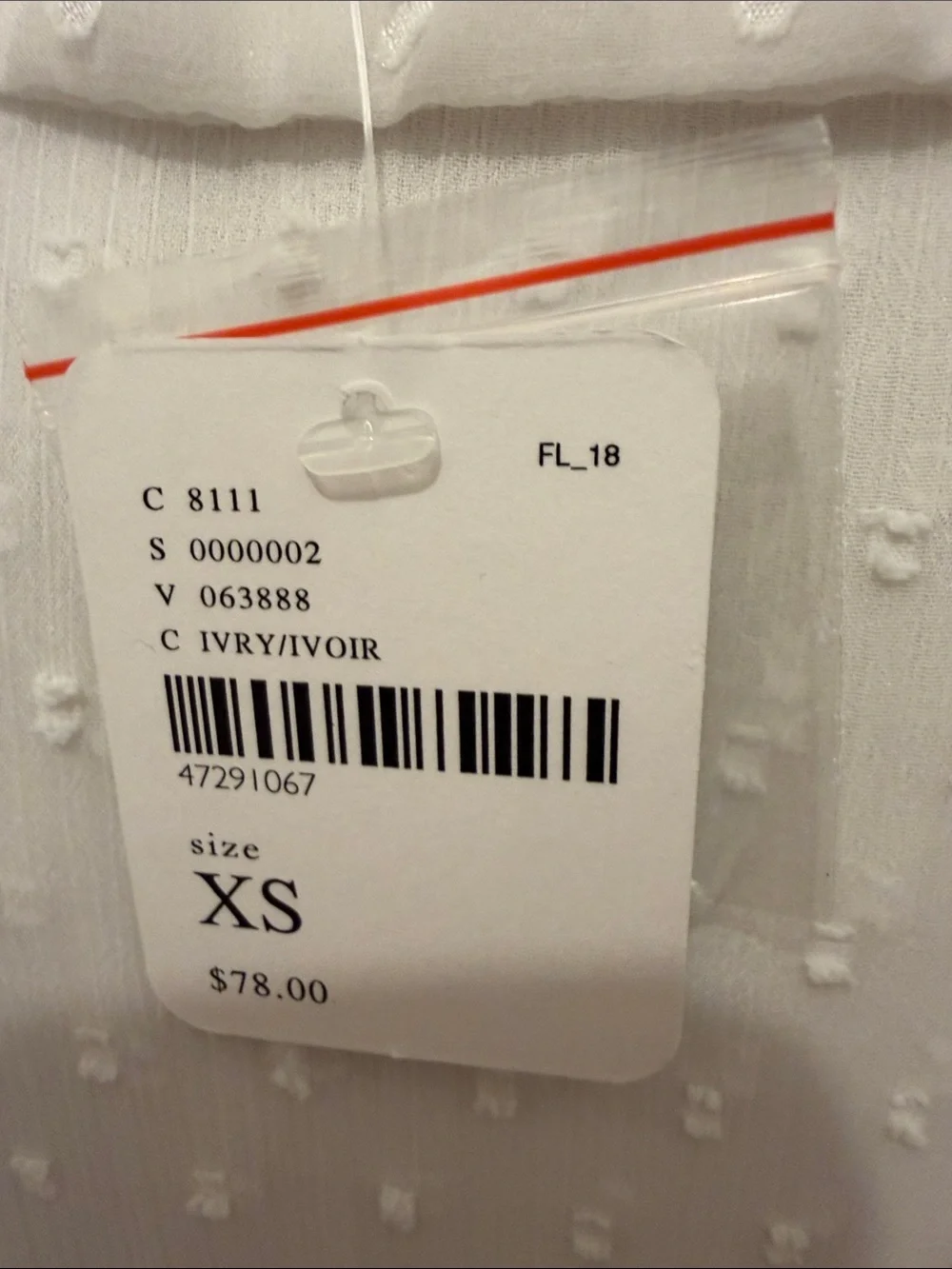Free People Ivory Swiss Dot Corset Top with Puff Sleeves